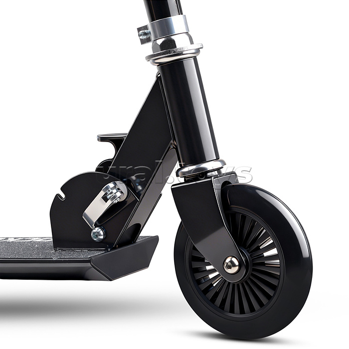 Самокат 2-х колесный ROCKET,колеса PU/ 125 мм, ABEC 7, черный (в пакете)