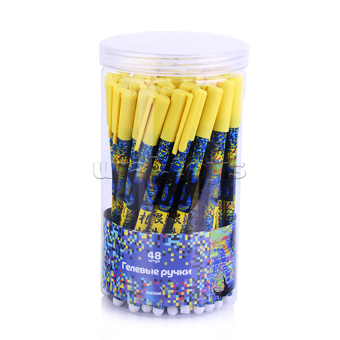Ручка гелевая прорезиненная "Кибермонстр" цвет чернил синий, 0,5 мм в пластиковом тубусе