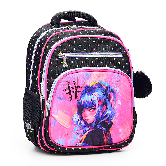 Рюкзак "Grade. Hey Girl" школьный жесткий 37x28x16 см (16 л) вес 700 г, 1 отделение на молнии с разделителями для учебников, 1 отделение с органайзером, 2 передних кармана, 2 боковых кармана сеткой на резинке, эргономичная формоустойчивая вентилируемая сп Рюкзак "Grade. Hey Girl" школьный жесткий 37x28x16 см (16 л) вес 700 г, 1 отделение на молнии с разделителями для учебников, 1 отделение с органайзером, 2 передних кармана, 2 боковых кармана сеткой на резинке, эргономичная формоустойчивая вентилируемая сп