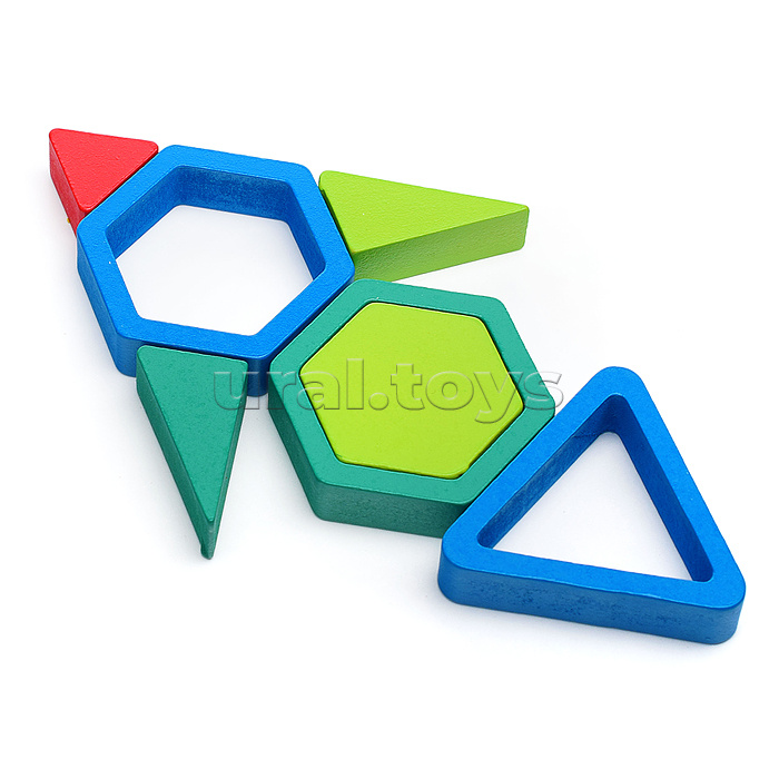 Пазл-вкладыш "Цветные фигуры"