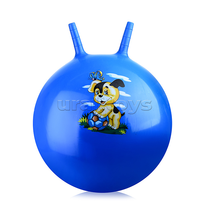 Мяч с рожками 55см "Зверята" (цвет в ассортименте)