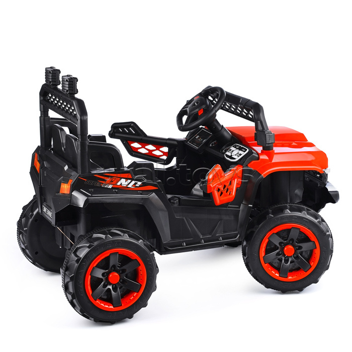 Электромобиль "Автокросс" на аккумуляторе, с р/у управлением, в коробке (красный)