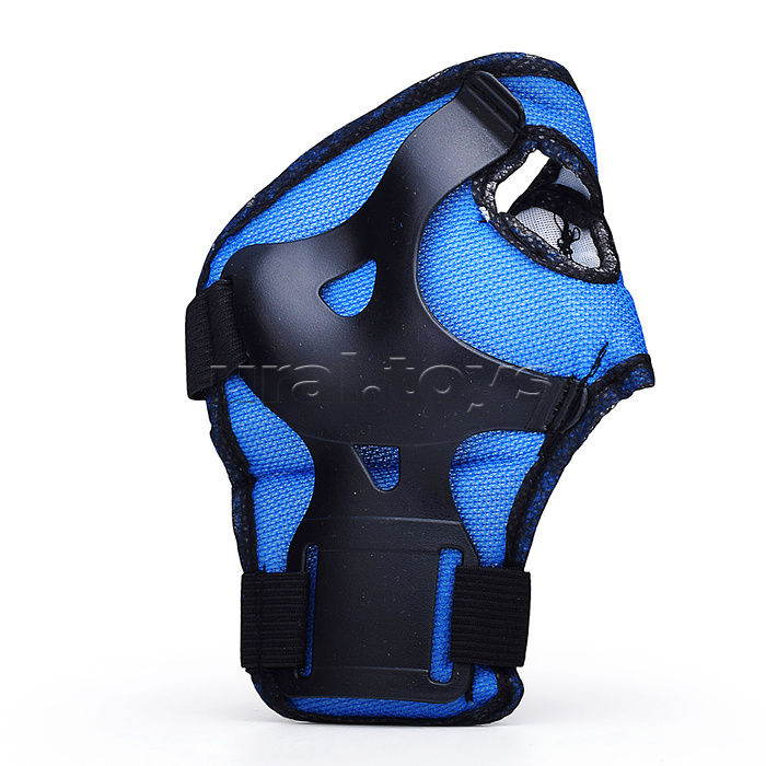 Ролики детские, размер M, синие (со шлемом и защитным снаряжением)