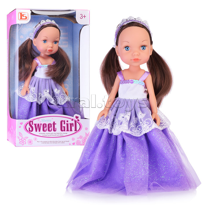 Кукла "Марианна" в фиолетовом платье, в коробке