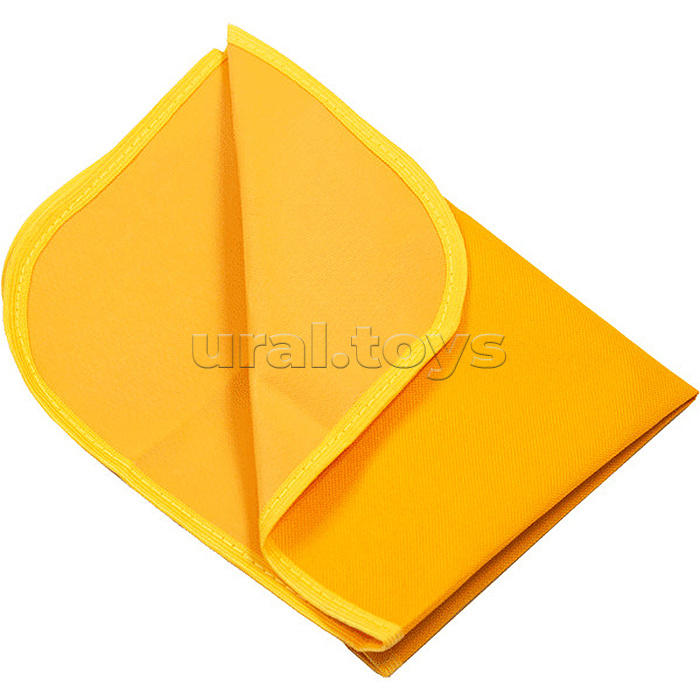 Клеенка для труда 35x50 см, водоотталкивающая ткань, желтая
