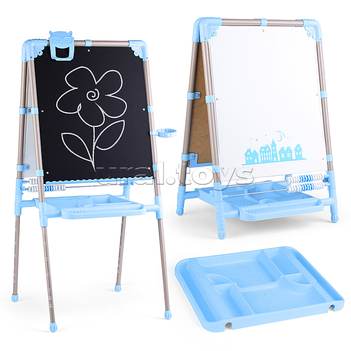 Мольберт двусторонний (голубой)