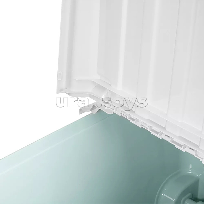 Ящик для игрушек на колесах 685х395х385мм, 66,5л (Светло-голубой)