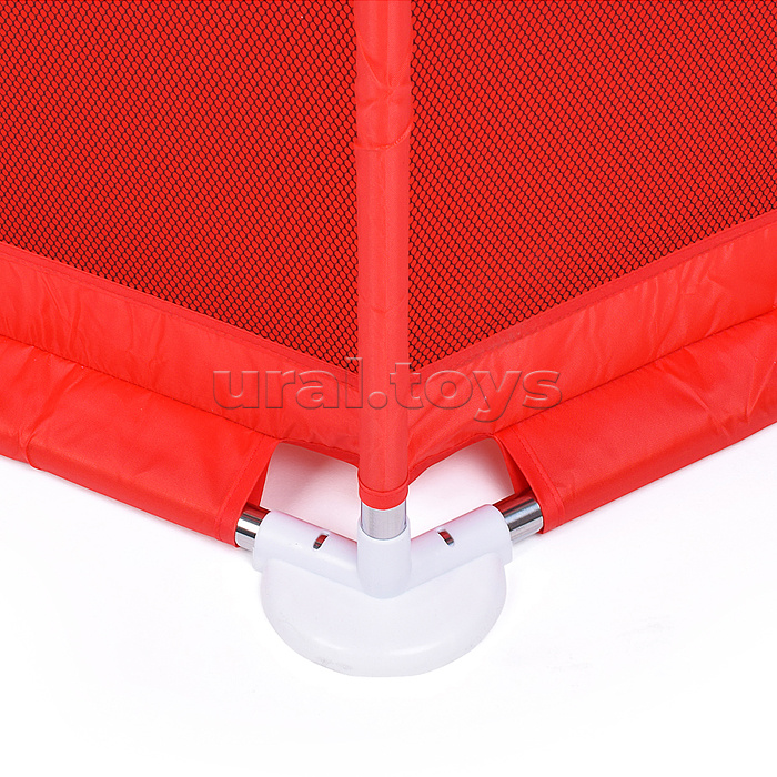 Манеж детский шестигранный с баскетбольным кольцом (113*130*65) цвет красный