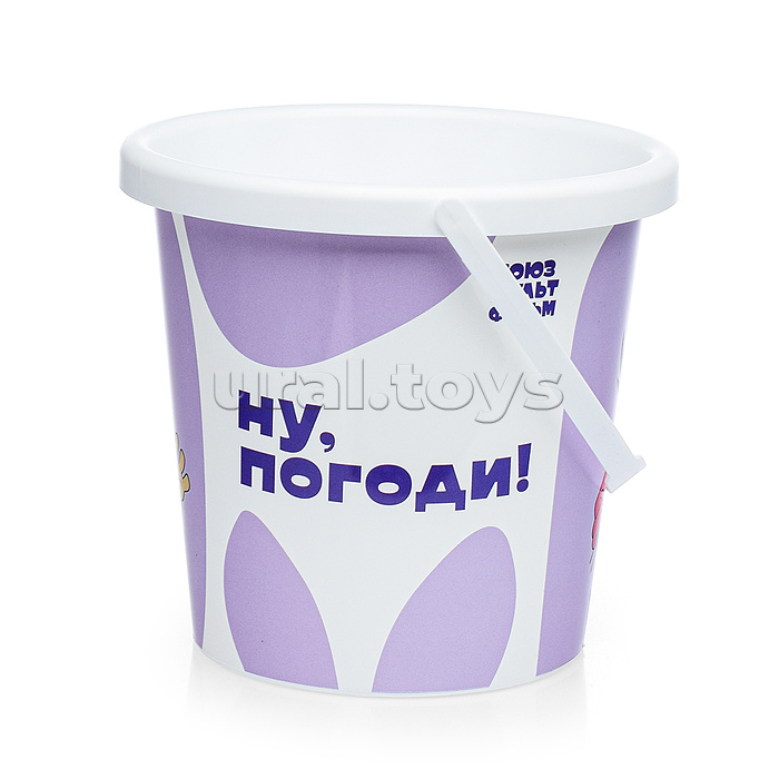Набор "Ну, погоди!" №5: ведро с наклейкой, лопатка №5, грабельки №5, формочка (малина), лейка малая №4 Набор "Ну, погоди!" №5: ведро с наклейкой, лопатка №5, грабельки №5, формочка (малина), лейка малая №4