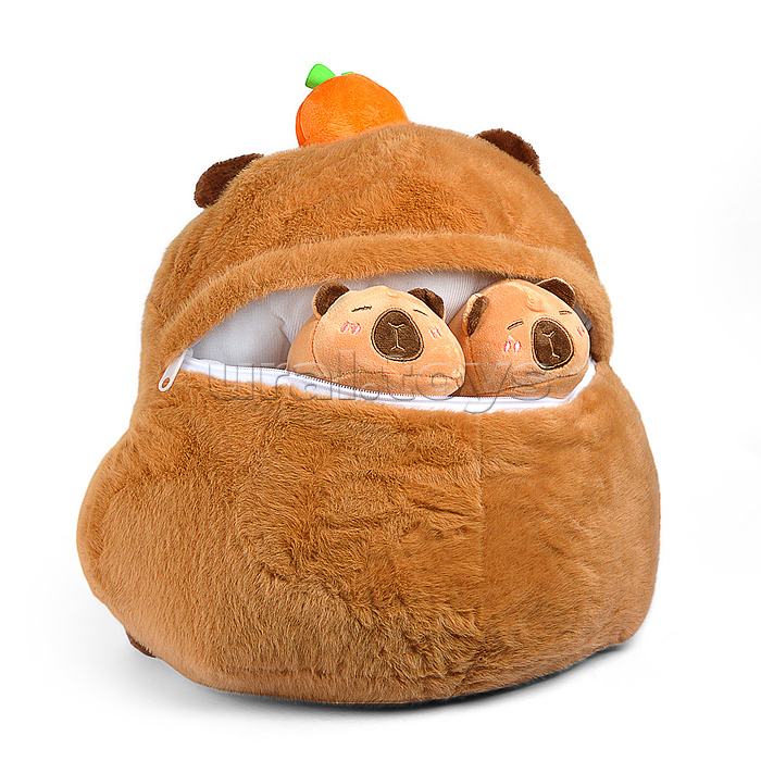 Игрушка -Антистресс "Капибара с мандаринкой"