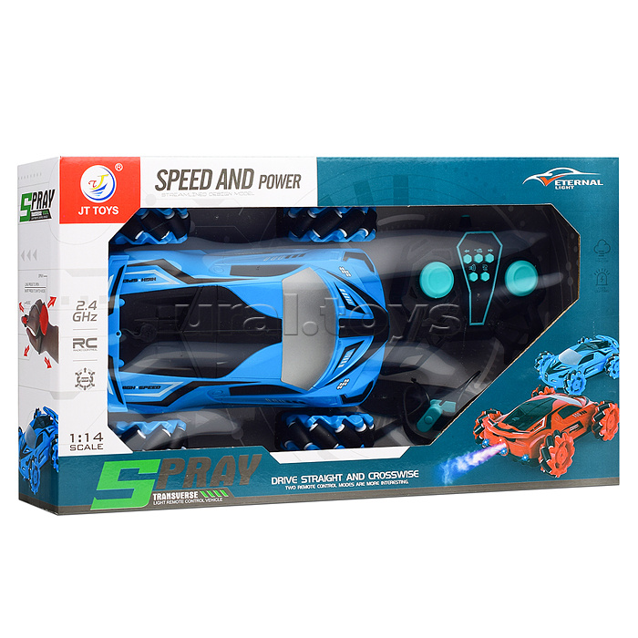 Машина "Speed and pover" р/у, 27 MHz, в коробке