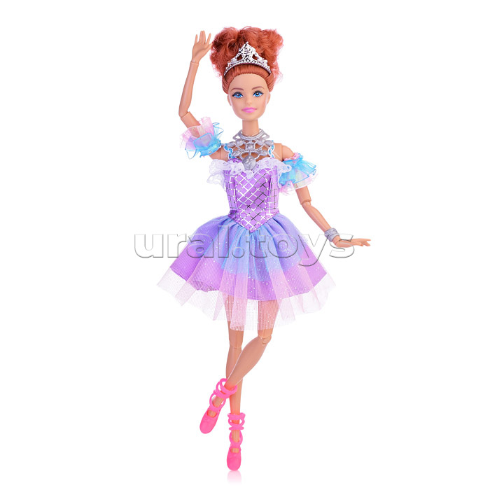 Кукла София 29 см, (руки и ноги сгиб, балерина, ресницы, акс,) в коробке