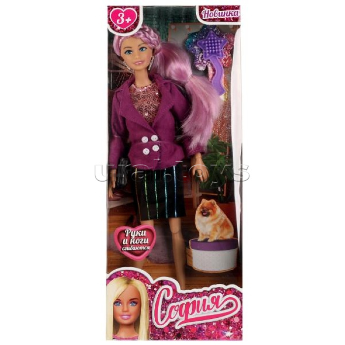 Кукла 29см София, руки и ноги сгиб, аксессуары