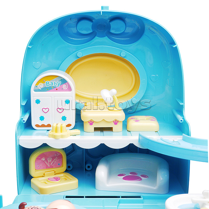 Игровой набор "Домик с животными" с аксессуарами, на батарейках, в коробке