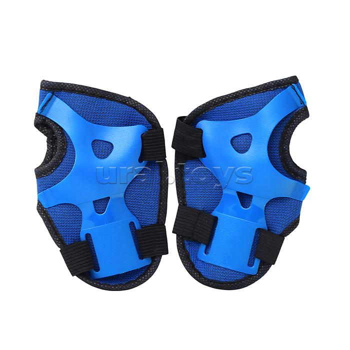 Ролики детские (размер M) с защитой для катания, синий, в коробке