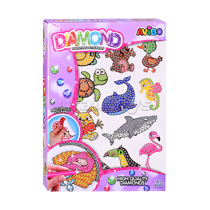 Мозаика алмазная "Животный мир" в коробке