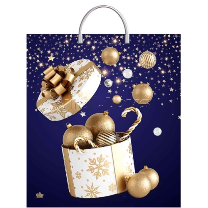 Пакет "Эмоции праздника" пластиковая ручка (440х400х100)