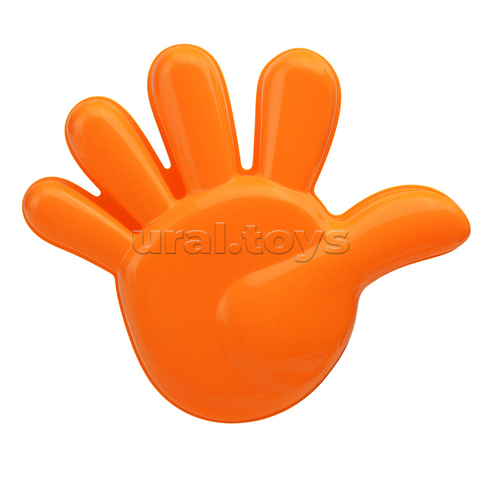 Набор №308: ведро-цветок среднее №3, ситечко-цветок среднее №3, лопатка №5, грабельки №5, формочки (ладошка + ножка)