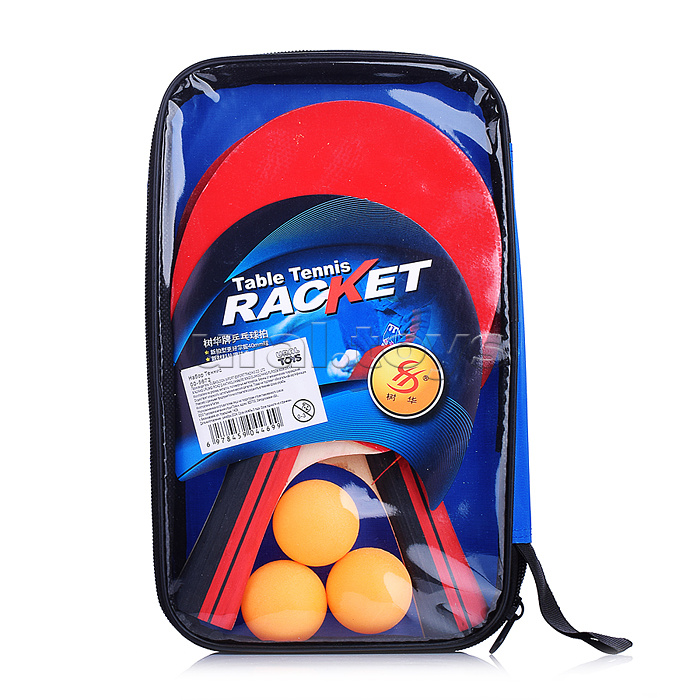 Набор для настольного тенниса "Shuhua 2001" (2 ракетки, 3 мяча) в блистере