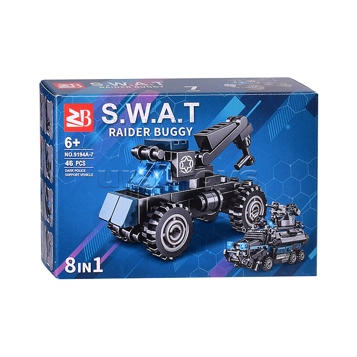 Конструктор "SWAT. Вездеход" 8 в 1, в коробке Конструктор "SWAT. Вездеход" 8 в 1, в коробке