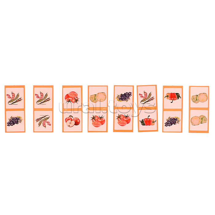 Домино тип 2 "Фрукты и овощи"