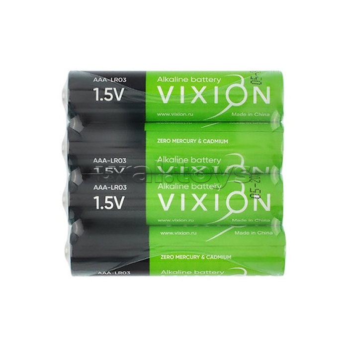Батарейка алкалиновая Vixion LR6 - AA (плёнка 4шт) в коробке 24 блистера