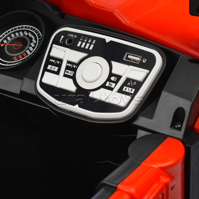 Электромобиль "Автокросс" на аккумуляторе, с р/у управлением, в коробке (красный)