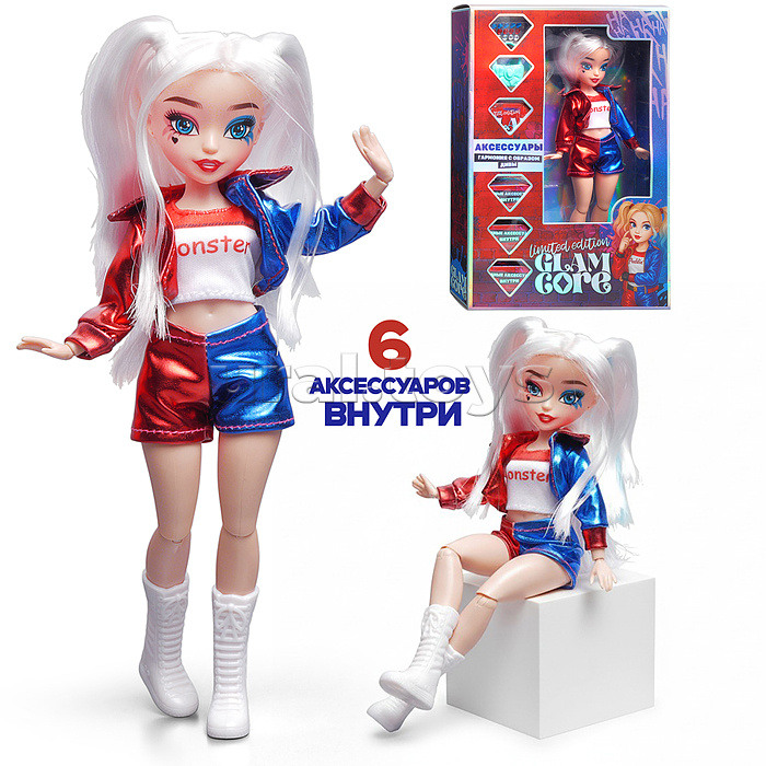 
Модная кукла Glam Core, Рокси Рэд с аксессуарами, 25 см