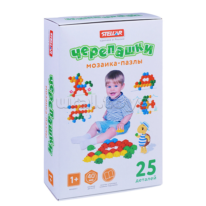 Мозаика пазлы Черепашки (40мм.25шт.)