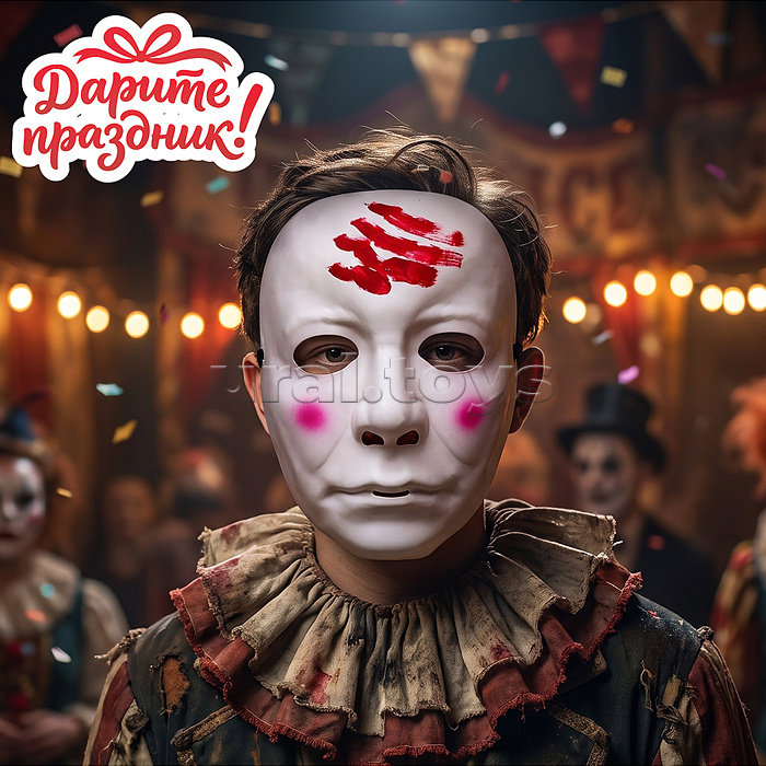 Карнавальная маска "Адский шут"