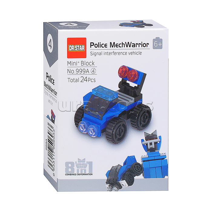 Конструктор "Полицеский робот" в коробке