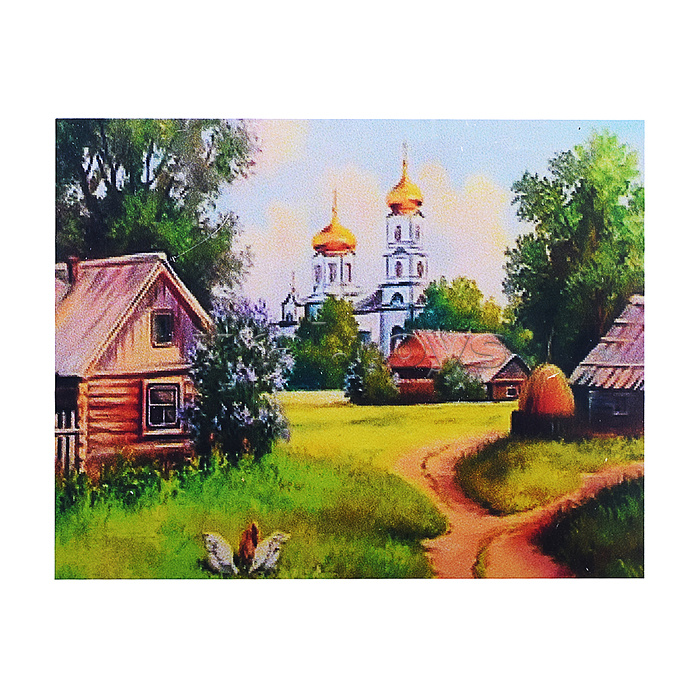 Мозаика "Утро в деревне" 20*30см