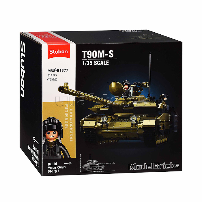 Конструктор "Танк- 90 М" (811 дет.) в коробке
