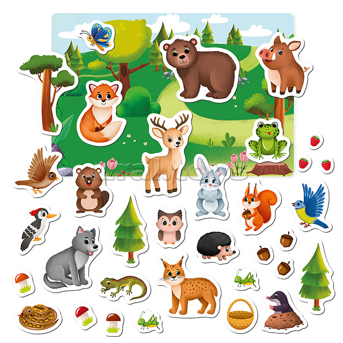 Магнитная игра "Животные леса"