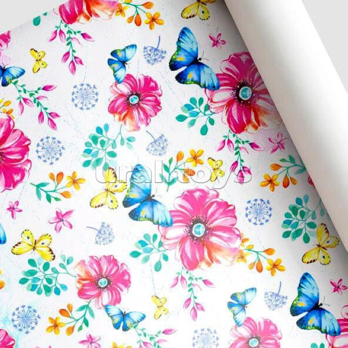 Бумага оберточная 68,5см.х1м, в ассортименте