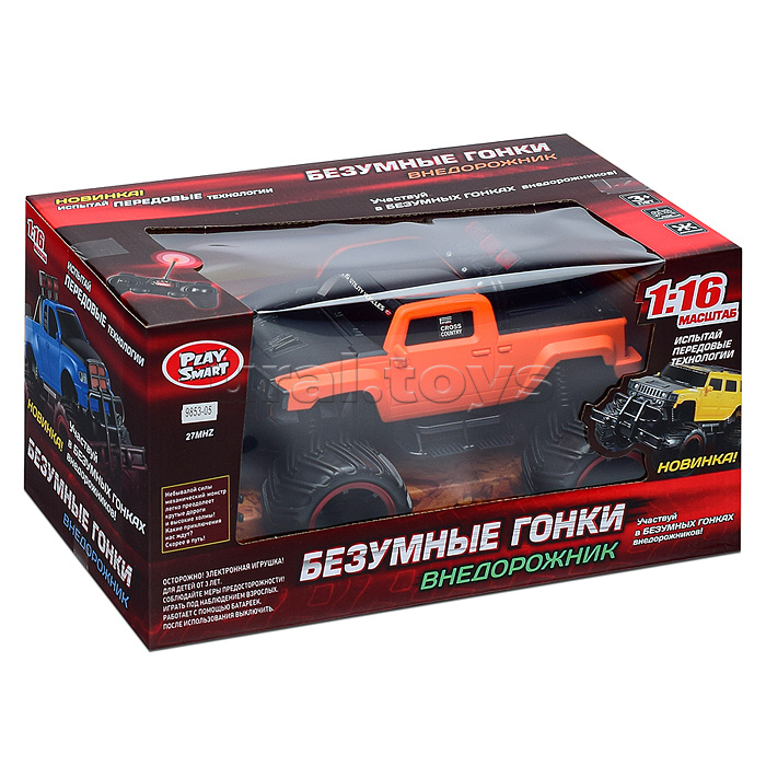 Машина р/у, 27 MHz, 1:16, в коробке