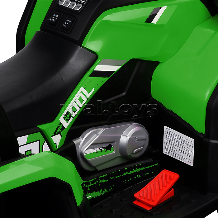 Электромобиль детский "Квадроцикл" (цвет черно-зеленый)