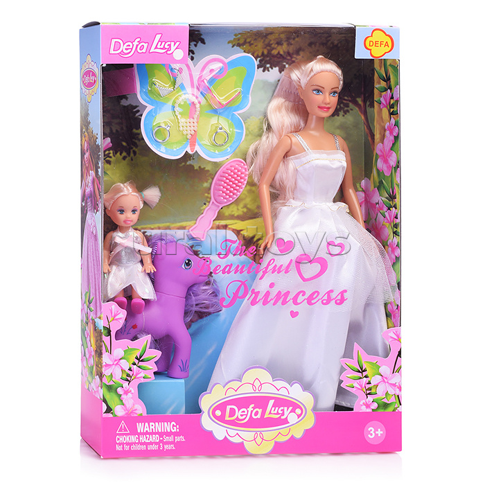 Кукла "Принцесса" с малышкой на пони и аксессуарами