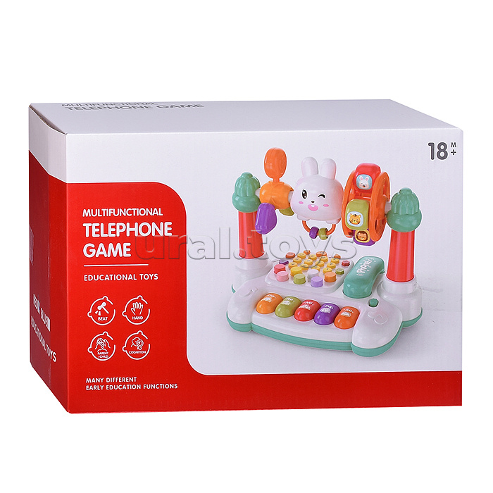 Игрушка музыкальная "Телефон-Зайчишка" в коробке