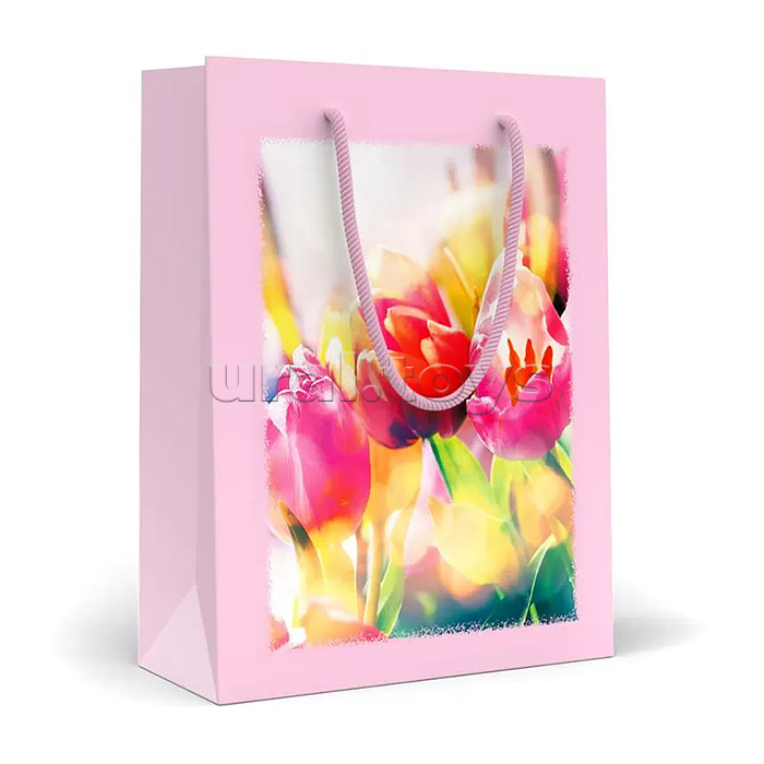 Пакет подарочный (MS) "Три тюльпана"