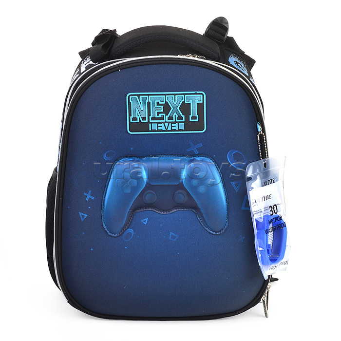 Рюкзак "Choice. Next Level Gamer" школьный жесткий 38x28x16 см (17 л) вес 1000 г, 1 отделение на молнии с разделителями для учебников, 1 отделение с органайзером, 2 боковых кармана сеткой на резинке, эргономичная формоустойчивая вентилируемая спинка (евро