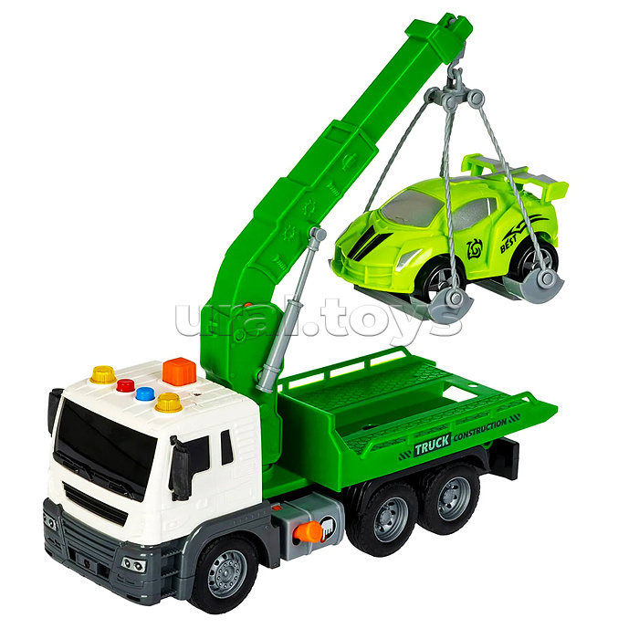 Машина пластиковая инерционная "Парк техники" Эвакуатор, многофункциональная