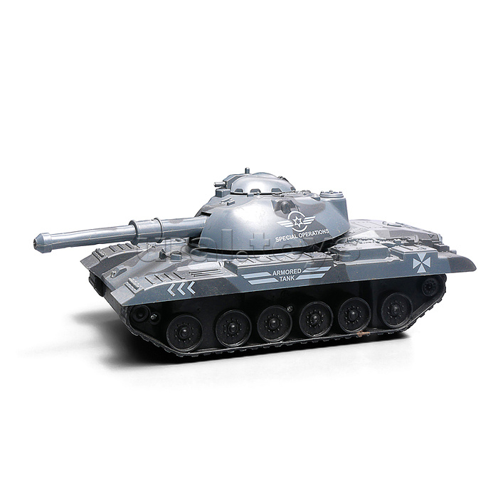 Машина "Военный автовоз" с танком  р/у 27 MHz, в коробке