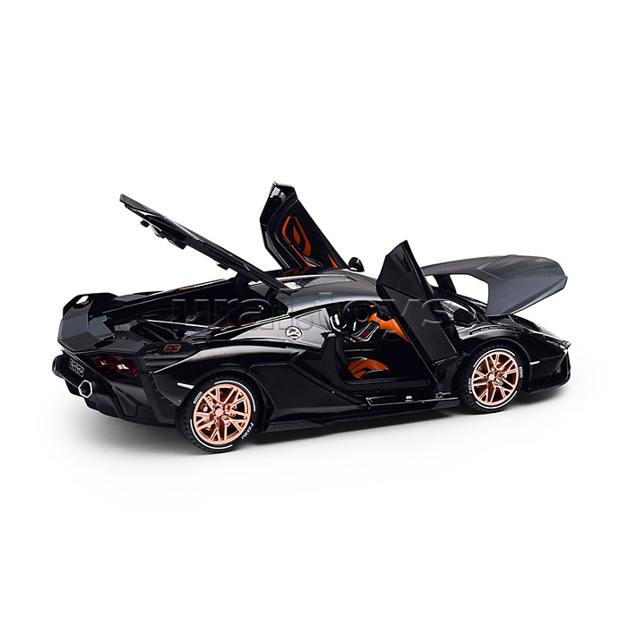 Машина металл свет-звук lamborghini sian, 20,8 см, двери, багажник, коробка