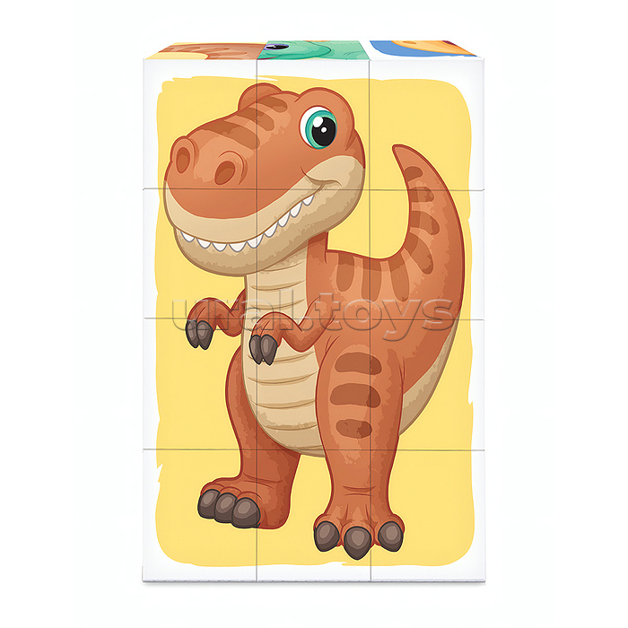 Кубики "Динозавры" 12 шт Baby Toys