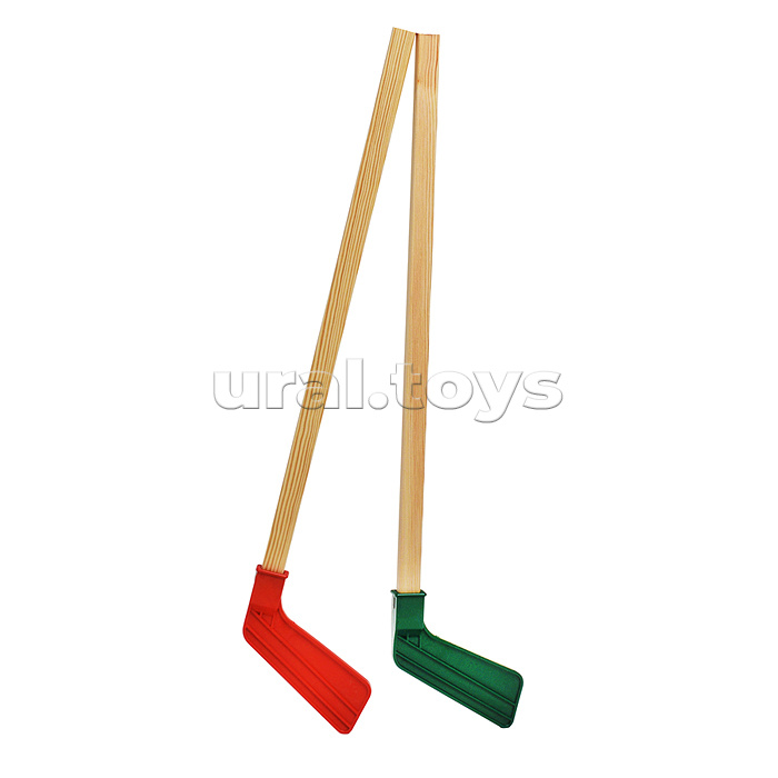 Хоккейный набор с мини воротами для игры дома и на улице. Комплект: 2 клюшки, 2 ворот с сеткой, шайбой, мячик (в коробке)