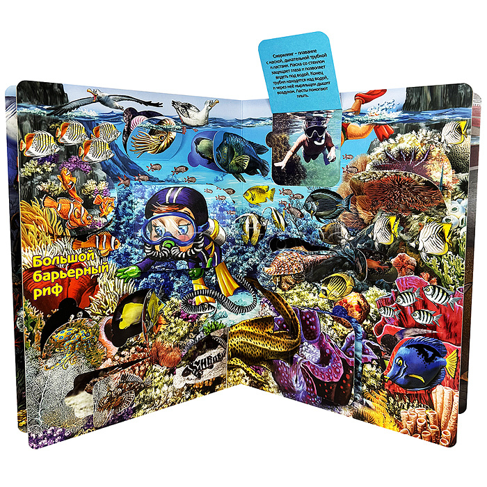 Энциклопедия с окошками "Что там, под водой?"