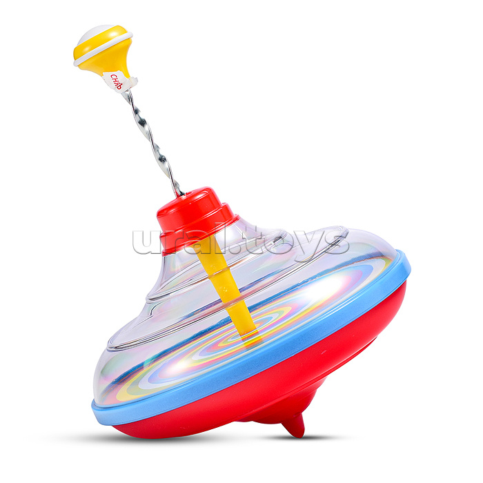 Юла большая прозрачная с музыкой