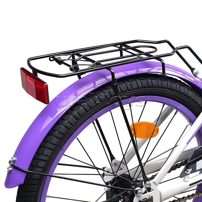 Велосипед 20" Rocket Gem, цвет белый/фиолетовый