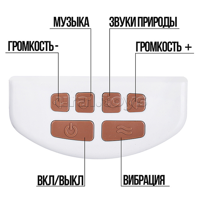 Шезлонг детский "Динозаврики" музыка, вибрация, в коробке